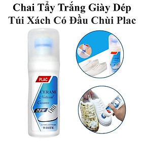 Chai Tẩy Trắng Giày Dép Túi Xách Plac 100ml Dung Dịch Vệ Sinh Làm Sạch Vết Bẩn Giày Trắng Túi Xách