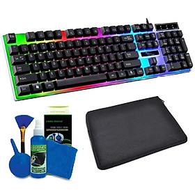 Mua Bàn Phím G21 Chuyên Game Led Đa Màu + Tặng Bộ Vệ Sinh 4 Món + Túi Chống Sốc (màu ngẫu nhiên)
