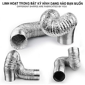 Mua Ống gió mềm - Ống Hút mùi 100  200mm Ống thông gió Đoạn 1m Chính hãng