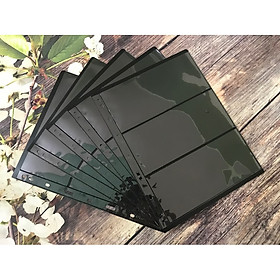 Combo 10 Phơi Đựng Tem Tiền PCCB Có 3 Ngăn Đen CB10PT3