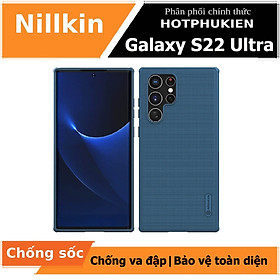 Ốp Lưng Sần chống sốc cho Samsung Galaxy S22 Ultra hiệu Nillkin Super Frosted Shield Pro - hàng nhập khẩu
