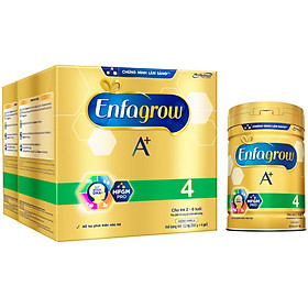 Combo 2 Lon Sữa Bột Enfagrow A+ 4 2.2kg Tặng Lon Sữa Bột Enfagrow A+ 4 830g