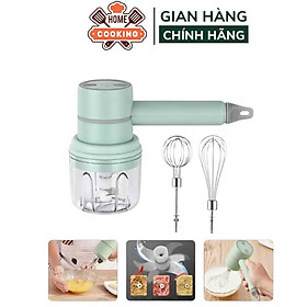 Mua Máy đánh trứng cầm tay mini 5in1 kiêm máy xay mini đồ ăn dặm  tỏi ớt  gia vị sạc tích điện Padabanic  bảo hành 24 tháng