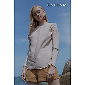 Baciami-Áo Lụa Tay Dài Phôm Suông