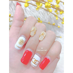 BÔNG TAI BẠC HÌNH ĐÔI DÉP KIM CƯƠNG B105