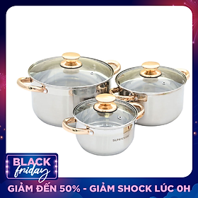 Bộ Nồi Inox 5 Đáy Sunhouse SH781