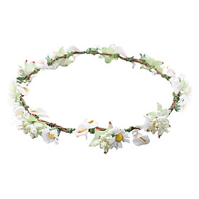 Lady Flower Hairband Headband Floral Bride Crown Wedding Party Headpieces