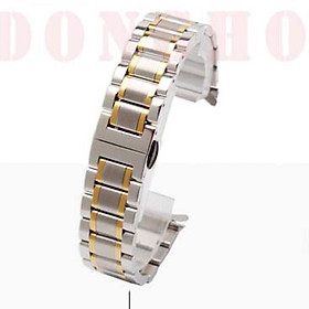 (TẶNG KÈM CHỐT VÀ DỤNG CỤ THAY DÂY) Dây đồng hồ kim loại đúc đặc size 19mm 21mm