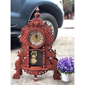 Mua Đồng hồ gỗ Hương để bàn