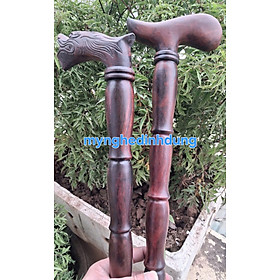 Gậy chống gỗ trắc đỏ đen 