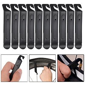 Pack of 10pcs Premium Bicycle Tire Levers, Solid Bike Nylon Tyre Spoon Changing Tools Bicycle Tyre Bar Rod Tire Repairing Crowbar Breaker