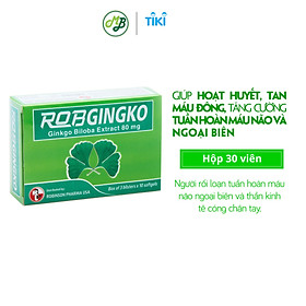 Hình ảnh Thực phẩm chức năng hỗ trợ tuần hoàn não Robgingko – Robinson Pharma Usa - Hộp 30 viên