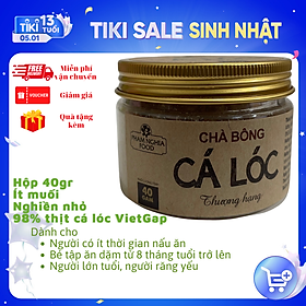 Chà bông cá lóc thượng hạng phamnghiafood hũ 40gr với trên 98% thịt cá lóc chuẩn VietGap - Ruốc cá lóc tiện lợi cho mẹ, dinh dưỡng cho bé yêu