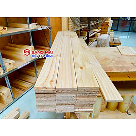 [MS122] Tấm gỗ thông mặt rộng 9cm x dày 1cm x dài 120cm + láng mịn 4 mặt