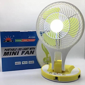 Mua Quạt Sạc Tích Điện 2 Chế Độ Gió Kèm Đèn Led Siêu Sáng