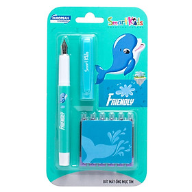 Combo Bút & 6 Ống Mực Tím Rời (Con Cá Heo ) SMARTKIDS SK-CFP004