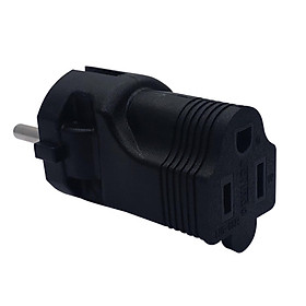 Plug Adapter NEMA 5-15R Good Conductivity Durable Black
