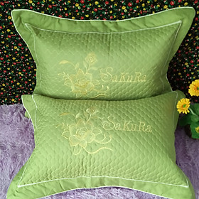 Mua Gối nằm ngủ gồm cả ruột và vỏ áo gối kích thước 45x65cm kiểu trần vảy cá 1 chiếc