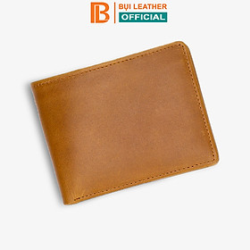 Ví nam, bóp nam da bò Pullup cao cấp Bụi Leather V107 - Bảo hành 12 tháng