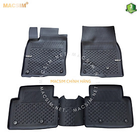 Thảm lót sàn ô tô nhựa TPE Silicon Honda Civic 2016-2021 Black Nhãn hiệu Macsim