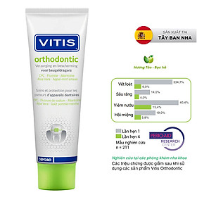 Kem đánh răng cho người chỉnh nha, niềng răng, mang khí cụ chỉnh nha Vitis Orthodontic 100ml
