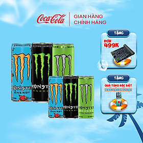 Hộp 6 Lon Nước Tăng Lực Giải Khát Monster Mix 3 vị Monster Energy, Monster Ultra Paradise, Monster Mango Loco 355ml/Lon Sale 25.3 Coca-Cola Official Store