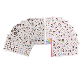11 Sheets Self Adhesive Korean Stickers Sticky for DIY Journal Diary Planner