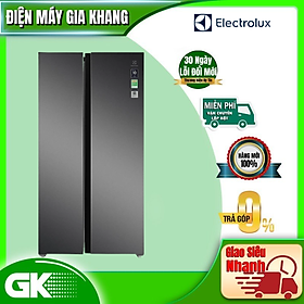 Mua  Miễn phí giao hàng toàn quốc  Tủ lạnh Electrolux Inverter UltimateTaste 700 Side by side 624 lít - ESE6600A-AVN - Thực phẩm tươi ngon lâu hơn  cấp đông nhanh chóng  khử mùi diệt khuẩn  tiết kiệm điện tối đa  Hàng chính hãng 