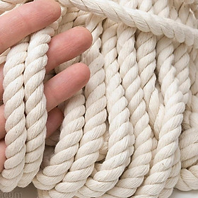 Mua Dây thừng macrame 10mm màu ngà 100% cotton