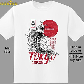TOKYO JAPAN, mã G34. Áo thun nam nữ siêu đẹp. Áo phông thoát nhiệt Goking hàng hiệu