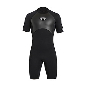2mm Premium Neoprene Shorty Wetsuit Short Sleeve Swimsuit for Swimming Scuba Diving