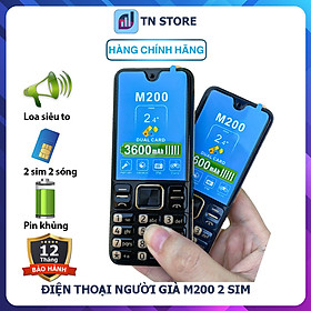 Mua Điện thoại người già M200 - màn hình to 2.4   loa to  bàn phím lớn  camera kép  đèn pin siêu sáng - Mới full box