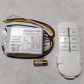 Mua Công tắc điều khiển từ xa kèm remote sóng RF 315mhz 1 2 3 4 kênh xuyên tường