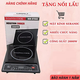Mua Bếp Điện Từ Đơn Kèm Nồi Lẩu Inox IVIAIVIA COOK MM-BT668 - Hàng Chính Hãng