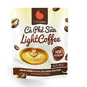 Combo 4 loại thức uống bột hòa tan: cacao sữa 3in1, matcha sữa, cà phê sữa, cacao sữa dừa - Light coffee 50G/GÓI