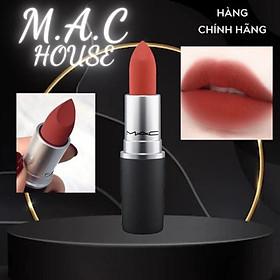 Son MAC 316 Đỏ gạch Powder Kiss Lipstick , 316 Devoted To Chili