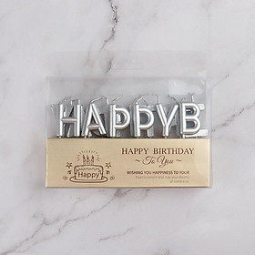Nến cắm trang trí bánh sinh nhật Chữ Cái Happy Birthday