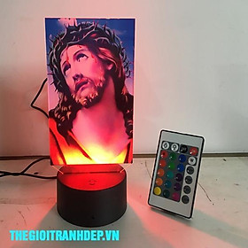 Mua ĐÈN LED 3D IN HÌNH CÔNG GIÁO - MARIA  CHÚA GIESU HÌNH LED THỜ