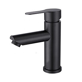 Vòi Lavabo Điếu Đen Nóng Lạnh Inox Sơn Tĩnh Điện 20CM & 3CM
