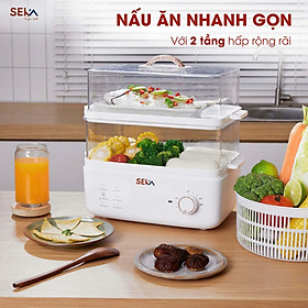 Mua Nồi Hấp Điện 2 Tầng Đa Năng 6in1 Seka SK6610 (SK2088) Model 2024 - Nồi Hấp Hẹn Giờ - Dung Tích 10L - Hàng Chính Hãng