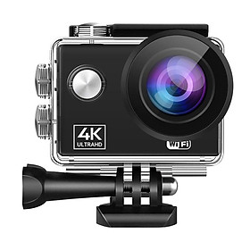 Camera hành động 4K 60fps EIS chống lắc WiFi điều khiển từ xa Sports DV4K HD Camera Outdoor Dash Dash cam với máy ảnh chìm màu: Biack2