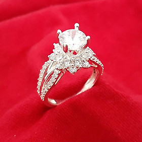 Nhẫn nữ Bạc Quang Thản, nhẫn bạc nữ ổ kết gắn đá kim cương nhân tạo 6ly chất liệu bạc thật không xi mạ , phong cách trẻ trung thích hợp đeo tại các buối dạ tiệc, sinh nhật, làm quà tặng – QTNU56