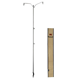 Telescoping Lantern Stand Camping Lamp Bracket Lamp Holder Camping Equipment Hanging Rack for Backing Hiking Camping