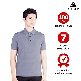 Áo Phông Nam Kẻ Ngang Aligro ALGAPC022 (Size