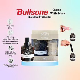 Nước Hoa Ô Tô Cao Cấp Bullsone Grasse Objet English Verbena/White Musk/Berry Blossom (100ml) - Hàng Chính Hãng - Nhiều Hương Lựa Chọn