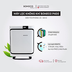 Mua Máy Lọc Không Khí Cao Cấp BONECO P400 Chống Dị Ứng  Khử Mùi  Diệt Khuẩn  Lọc Bụi Báo Ô  Khuếch Tán/ Xông Tinh Dầu Nhiễm ( 56m2) - Hàng Nhập Khẩu