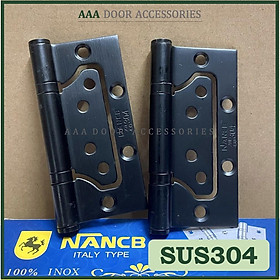 Mua 1 cặp bản lề âm dương inox 304 ĐEN sử dụng cho mọi loại cửa nhôm  gỗ  sắt (có kèm Ốc vít)
