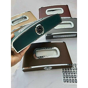 Mua Hộp khăn giấy kiêm bảng số điện thoại và đồng hồ taplo hàng cao cấp