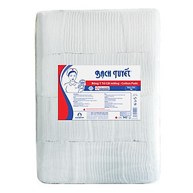 Bông Bạch Tuyết - Bông Y Tế Cắt Miếng 1kg (10 x 10 cm)
