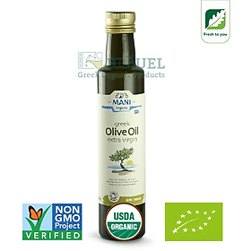 Dầu Olive hữu cơ nguyên chất ép lạnh Organic Extra Virgin Olive Oil Mani